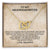 To My Granddaughter - Love Grandma Interlocking Hearts Necklace