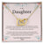 To My Daughter You Make Me Proud To Be Your Mom Necklace Interlocking Hearts Necklace
