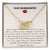 To My Granddaughter - I'Ll Always Be With You - Interlocking Heart Necklace Interlocking Hearts Necklace