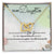 To My Daughter Interlocking Hearts Necklace Message Card
