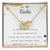 To My Bestie I Laugh A Little Louder Because Of You Interlocking Hearts Necklace