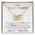 My Daughter - I Adore Your Smile Interlocking Hearts Necklace