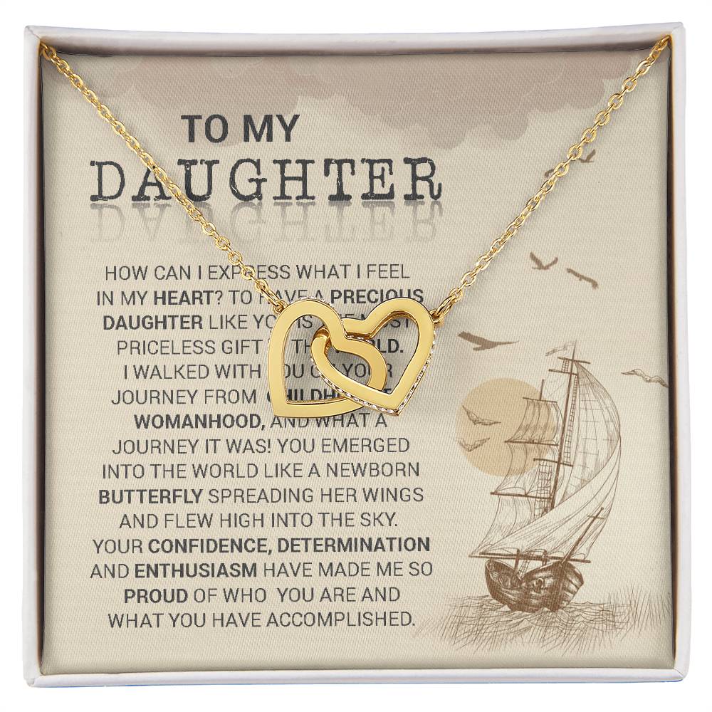 Butterfly - Interlocking Hearts Interlocking Hearts Necklace