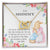 To My Mommy - Expecting Mom Heart Necklace Interlocking Hearts Necklace