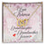 Love Granddaughter Forever. Interlocking Hearts Necklace