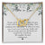 To My Mother In Law Thank You For Raising The Man I Love Heart Necklace Interlocking Hearts Necklace