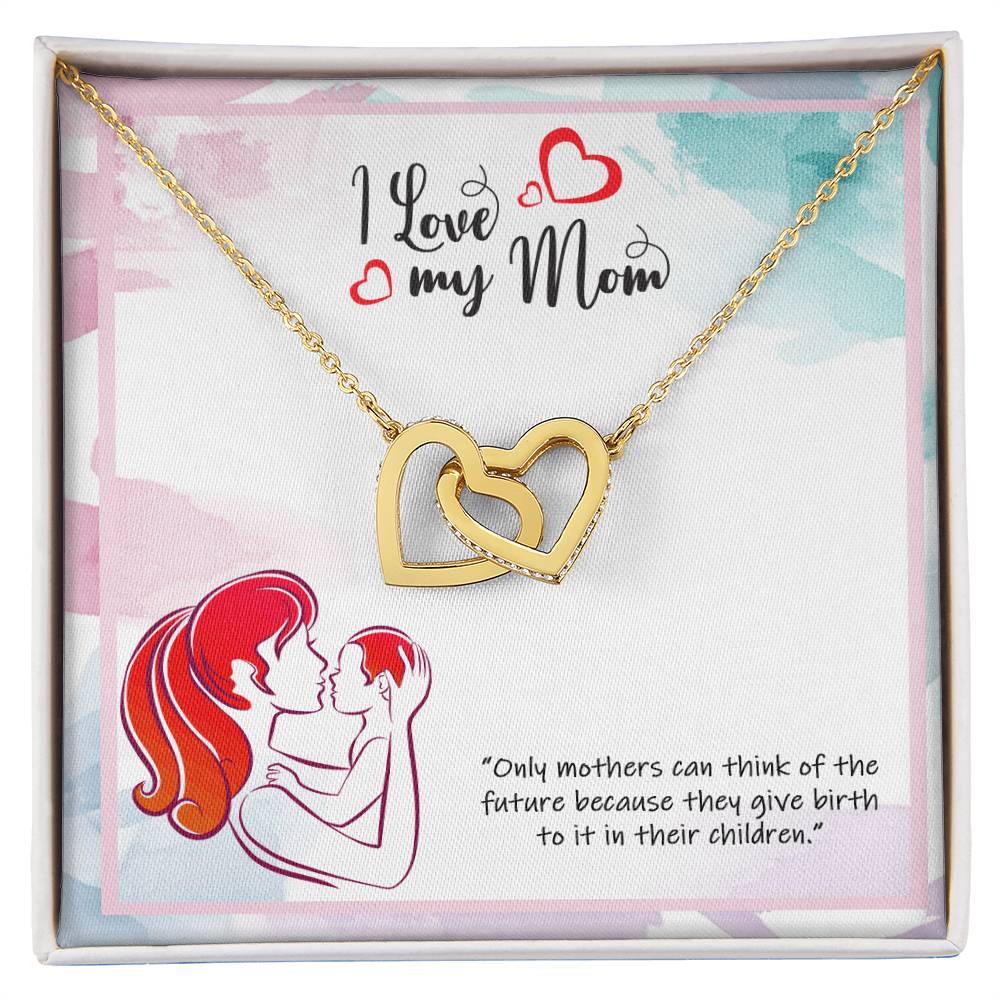 Wishing You Happy Mother'S Day - Necklace Interlocking Hearts Necklace