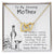 To My Mommy - Thanks For Not Abandoning Us - Interlocking Hearts Necklace