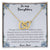 To My Daughter. Through Thick And Thin - Love Dad Interlocking Hearts Necklace