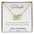 To My Granddaughter Necklace From Grandma Interlocking Hearts Necklace