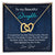 Special Gift For Daughter From Dad Interlocking Hearts Necklace