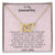 To My Daughter - Love Mom - Interlocking Heart Necklace Interlocking Hearts Necklace