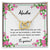 Madre Hoy Quiero Darte Las Gracias Por Todo Lo Que Me Has Brindado Interlocking Hearts Necklace