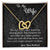 To My Wife The Day I Met You - Love Husband Interlocking Hearts Necklace