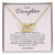 To My Daughter Never Forget Your Crown - Connected Hearts Always Interlocking Hearts Necklace