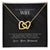 Interlocked Heart Necklace - For Wife Interlocking Hearts Necklace
