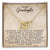 To My Granddaughter Necklace Birthday Gift For Granddaughter Necklace For Granddaughter From Grandma Granddaughter Necklace Interlocking Hearts Necklace