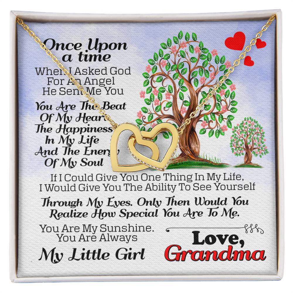 Gift For Granddaughter - Interlocking Heart Necklace Interlocking Hearts Necklace