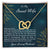 Gift For Wife With Every Sunrise Interlocking Hearts Necklace