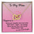 To My Mom Happiness Is Daughter Ilh Necklace Interlocking Hearts Necklace