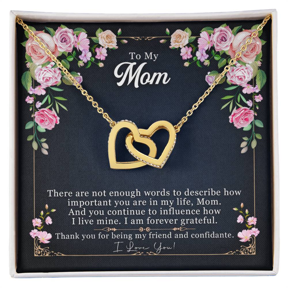 Mother'S Day Unique Gift - Interlocked Hearts Necklace Interlocking Hearts Necklace