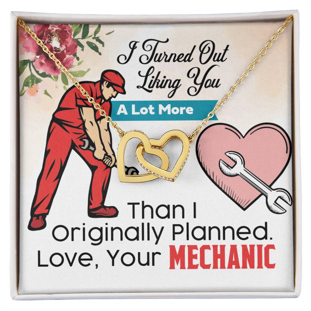 Mechanic'S Girlfriend- Interlocking Heart Necklace Interlocking Hearts Necklace