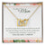 To Mom - For All The Time I Forgot - Necklace Interlocking Hearts Necklace