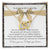 To My Beautiful Daughter 2 Hearts - Exclusive Offer Ribbon Interlocking Hearts Necklace