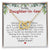 To My Daughter-In-Law You'Re Also My Daughter In Heart Interlocking Hearts Necklace