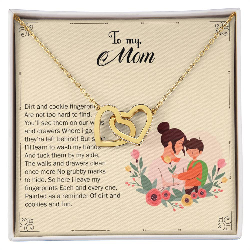 Interlocked Necklace For Kid Mom Interlocking Hearts Necklace