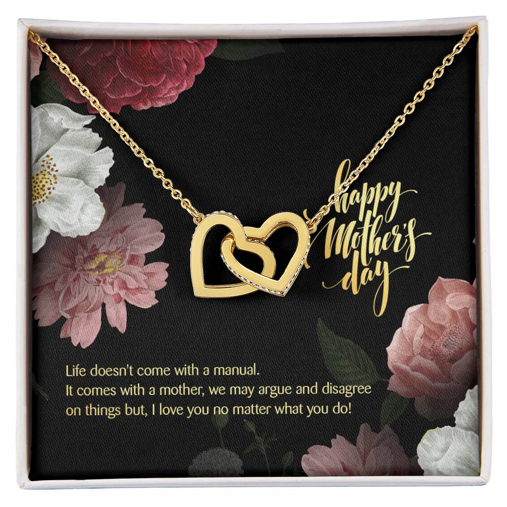 Thank You For Being In My Life! Mother'S Day Edition - Interlocking Hearts Necklace