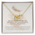 Scripture Encouragement Interlocking Hearts Necklace Psalm 914 Cream Brush