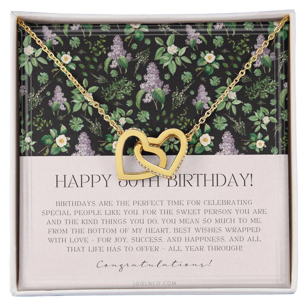 30Th Birthday Gifts For Women Necklace For Her 3 Decade Jewelry 30 Years Old 30Th Birthday Gift Necklace Jewelry Gift For Her Interlocking Hearts Necklace