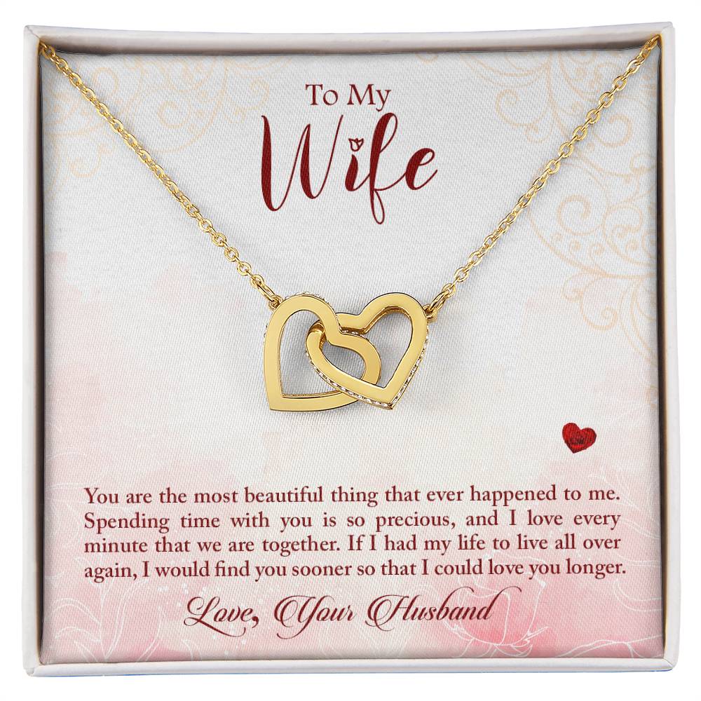 Interlocking Hearts Necklace Anniversary Gift For Wife Gift For Her From Husband Gift For Her Mothers Day Gift Valentines Day Gift Gifts For Wife Christmas Gift