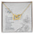 To My Wife - You Have To Trust The Universe - Interlocking Heart Necklace Interlocking Hearts Necklace