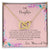 To My Daughter If Ever There Is A Tomorrow - Love Mom & Dad Interlocking Hearts Necklace