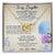 To My Daughter I Love You Interlocking Hearts Necklace Birthday Message Card