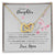 To My Daughter -I Love You Interlocking Hearts Necklace