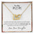 Mom - For All The Times I Forgot To Thank You - From Daughter Interlocking Hearts Necklace