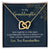 To My Granddaughter Heart Necklace Interlocking Hearts Necklace