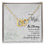 To My Wife Interlocking Hearts Necklace