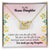 To My Bonus Daughter Interlocking Hearts Necklace