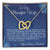 Gift For Wife My Heart Longs To Cherish And Love Interlocking Hearts Necklace