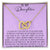 To My Daughter I Close My Eyes For A Moment - Purple Interlocking Hearts Necklace