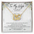 To My Wife My Best Friend Interlocking Hearts Necklace Mother'S Day Message Card