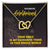 Interlocking Hearts - To My Beautiful Girlfriend - My Favourute Thing Interlocking Hearts Necklace