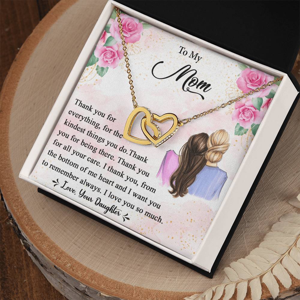 Mother'S Day Gift 2021 - Mother'S Day Gift Form Daughter Interlocking Hearts Necklace