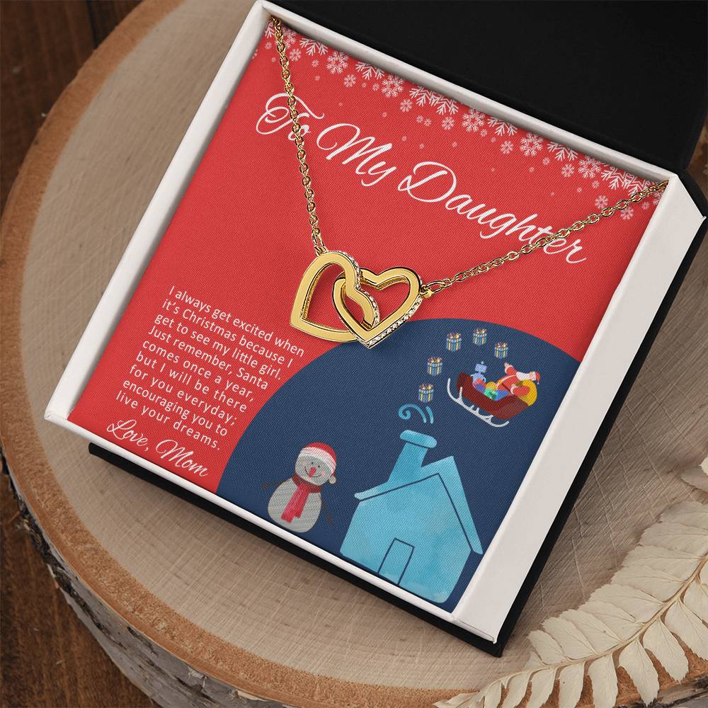 Love Knot To My Granddaughter Gift From Grandmother Grandma And Granddaughter Necklace Granddaughter Christmas Gift Granddaughter Interlocking Hearts Necklace