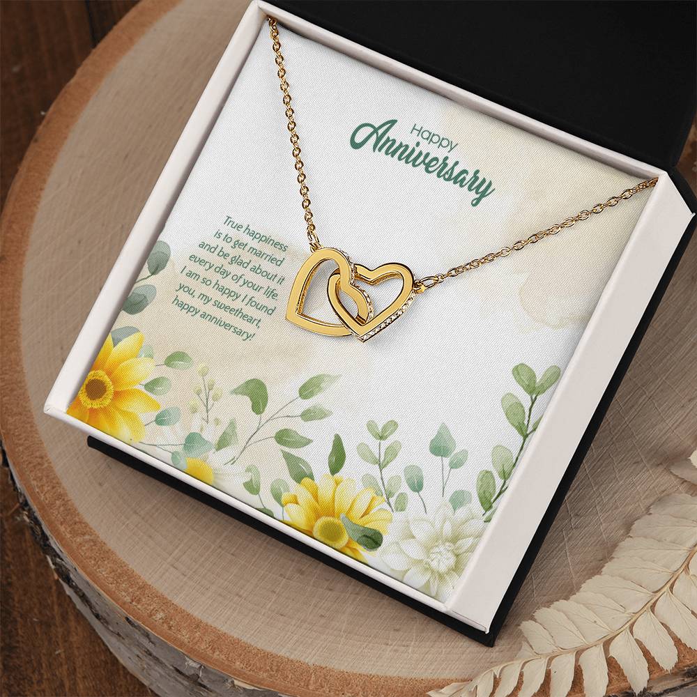 Anniversary Edition Happily Married - Interlocking Hearts Necklace