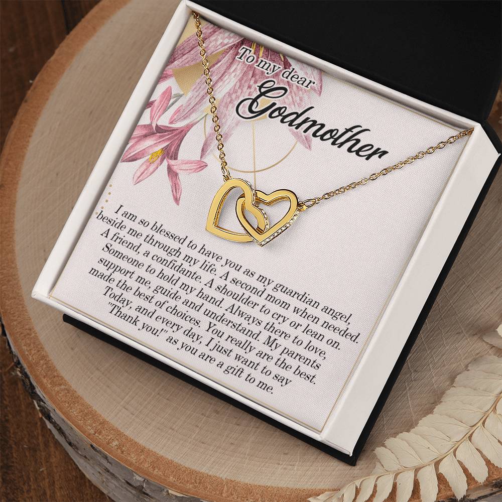 My Godmother Necklace Giftnecklace Gift For Godmothergodmother Interlocking Hearts Necklace Godmother Wedding Giftgodmother Of The Bride